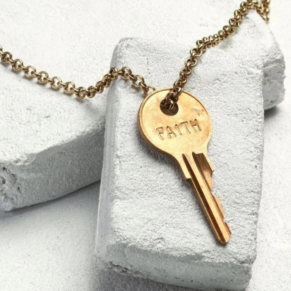 The Giving Key Faith and Believe Necklaces